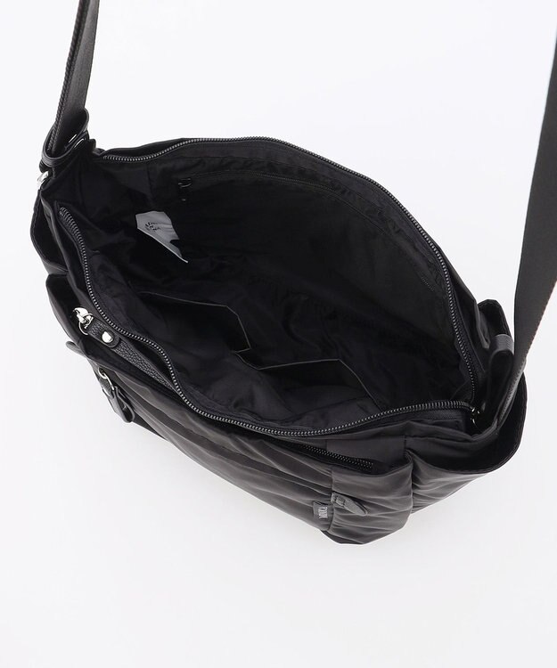 LA BAGAGERIE 【MONICA】ラウンドショルダーバッグ ブラック