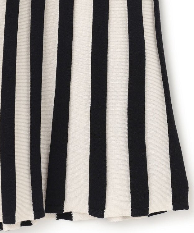 JOSEPH 【洗える】ストライプ　タンクトップニット Oyster White/ Black