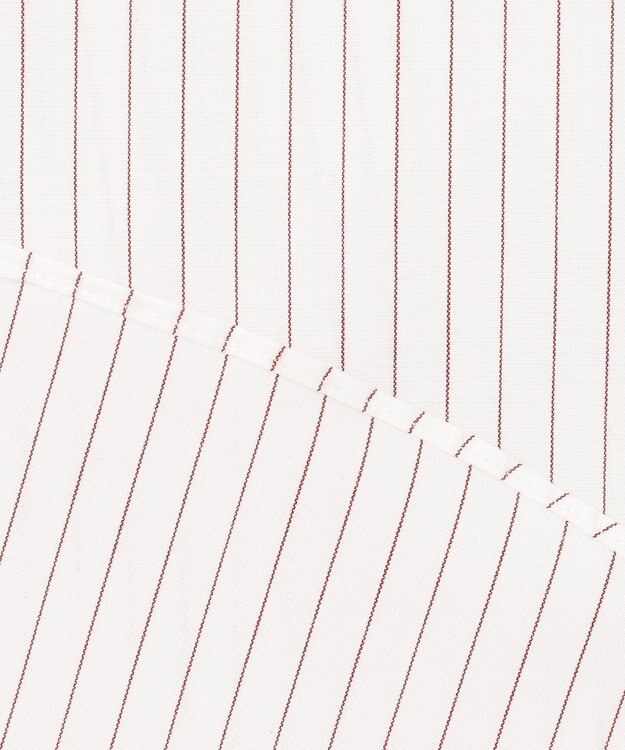 J.PRESS MEN 【KING SIZE】【PREMIUM PLEATS / 形態安定】ペンシルストライプ シャツ / B.D. ワイン系1