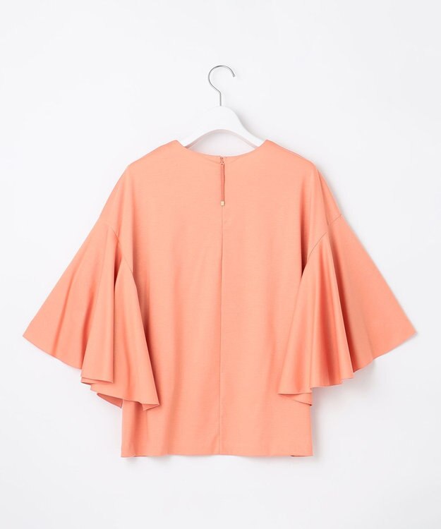 自由区 【Premium Collection】フレアスリーブスムースジャージー カットソー コーラル