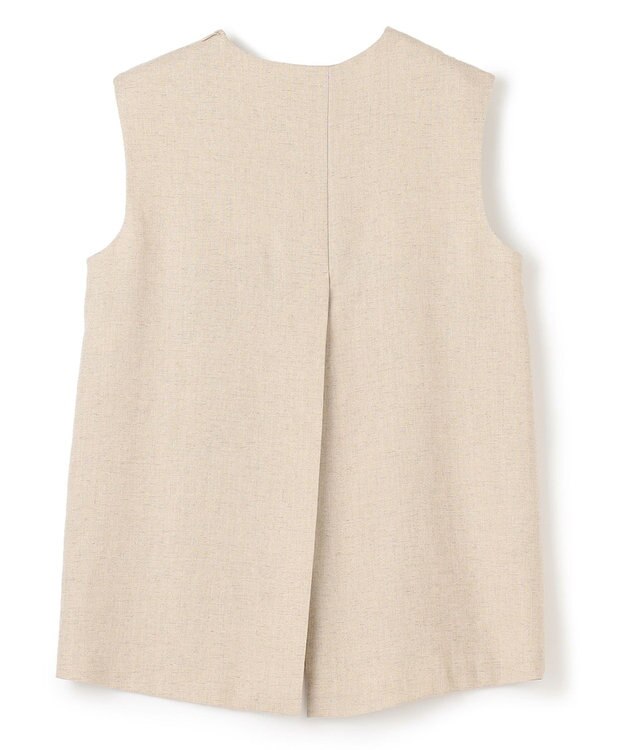 BEIGE， CAROLE / クルーネックブラウス Sand×Slate