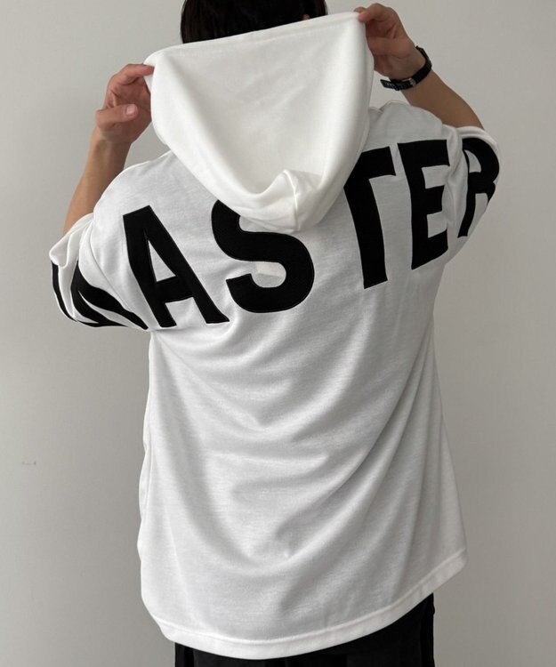 WEGO 【MLXLサイズ展開】ストレートラインプルパーカー（SS） ホワイト