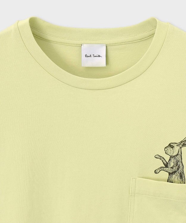 Paul Smith ポケット Rabbit 半袖Tシャツ ライトイエロー