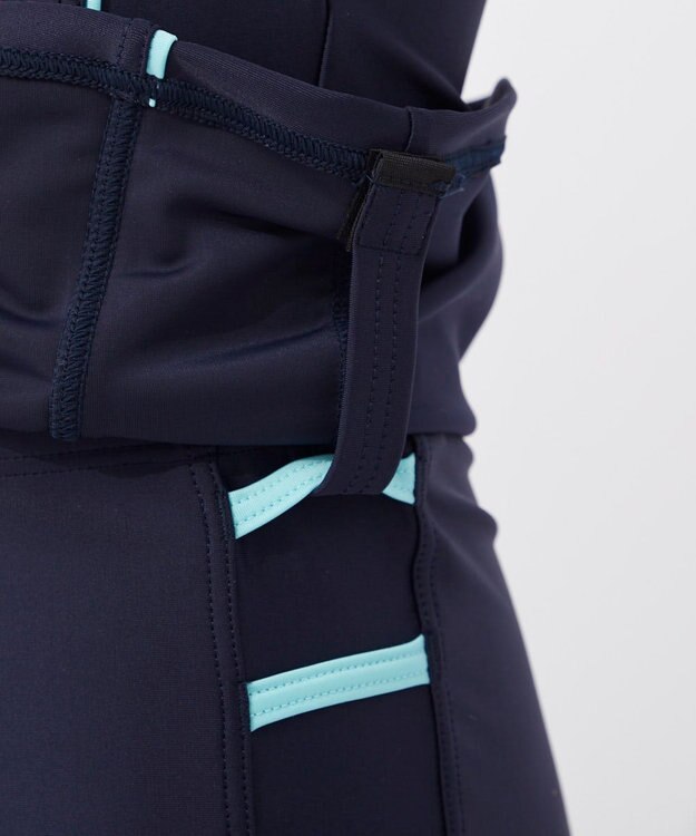 OP／FILA 【Ocean Pacific】スクール水着タンキニ 水着上下セット ネイビー×サックス