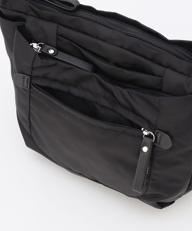 LA BAGAGERIE 【MONICA】ラウンドショルダーバッグ ブラック