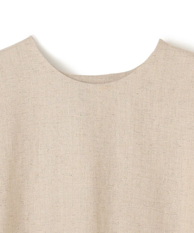 BEIGE， CAROLE / クルーネックブラウス Sand×Slate