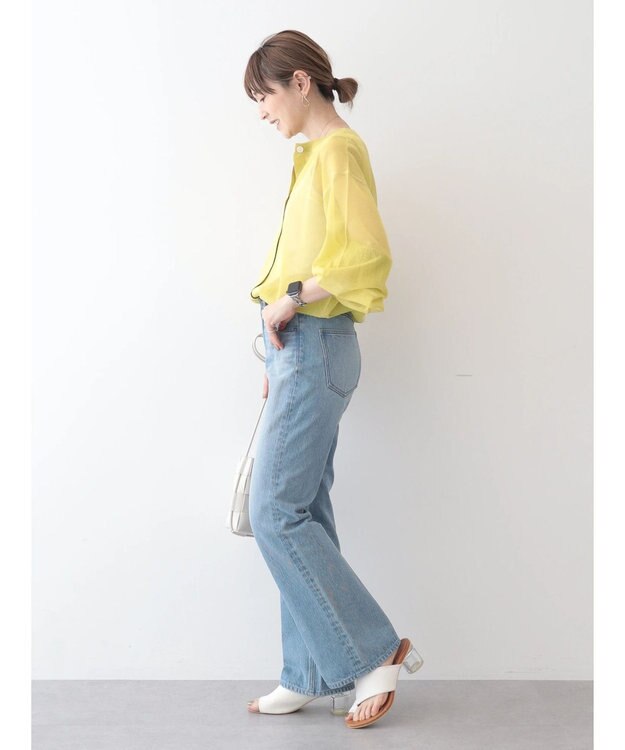 AMERICAN HOLIC 接触冷感２ＷＡＹシアーニットカーディガン Yellow