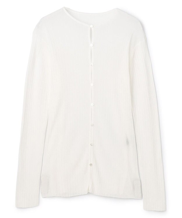 uncrave ランダムリブシアーニット カーディガン オフ