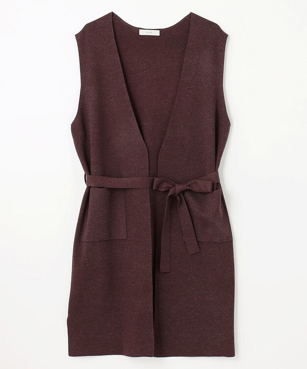 ANY マシュマロニットジレ チョコレート