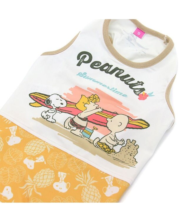 PET PARADISE スヌーピー エコメイド 天竺 タンクトップ 《ビーチ柄 》 小型犬 ビーチ柄