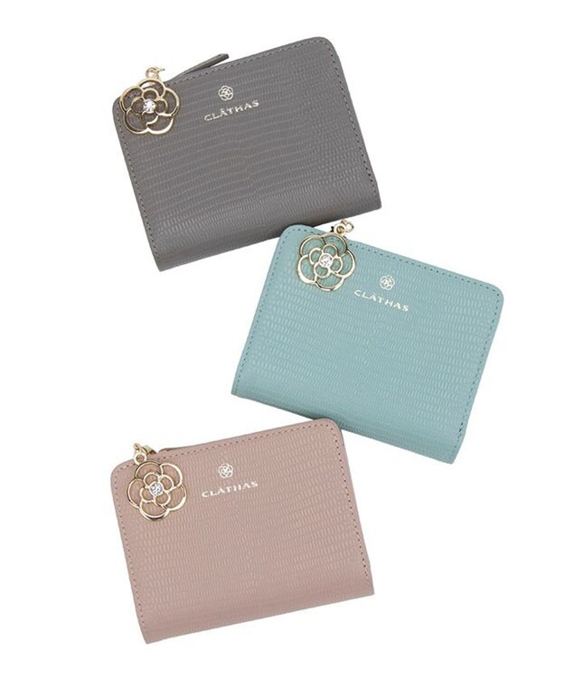 CLATHAS ペーシュ ミニ財布 ダークグレー