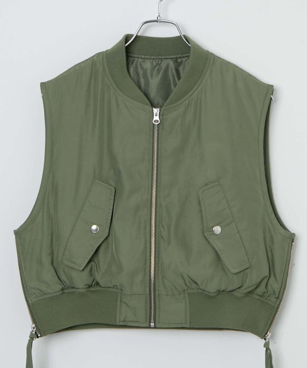 WEGO ショートMA－1ベスト カーキ