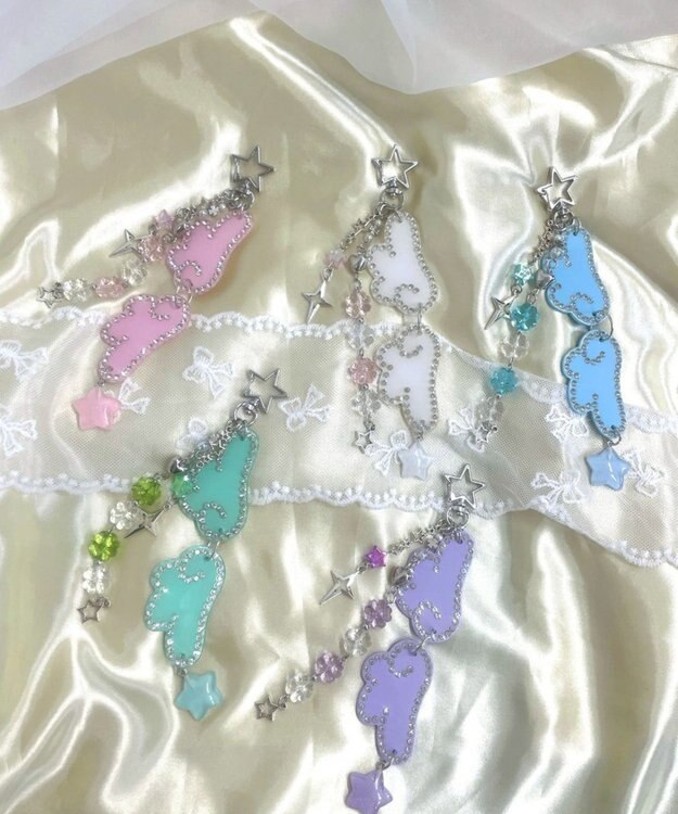 WEGO ANGELビーズセットキーホルダー サックス