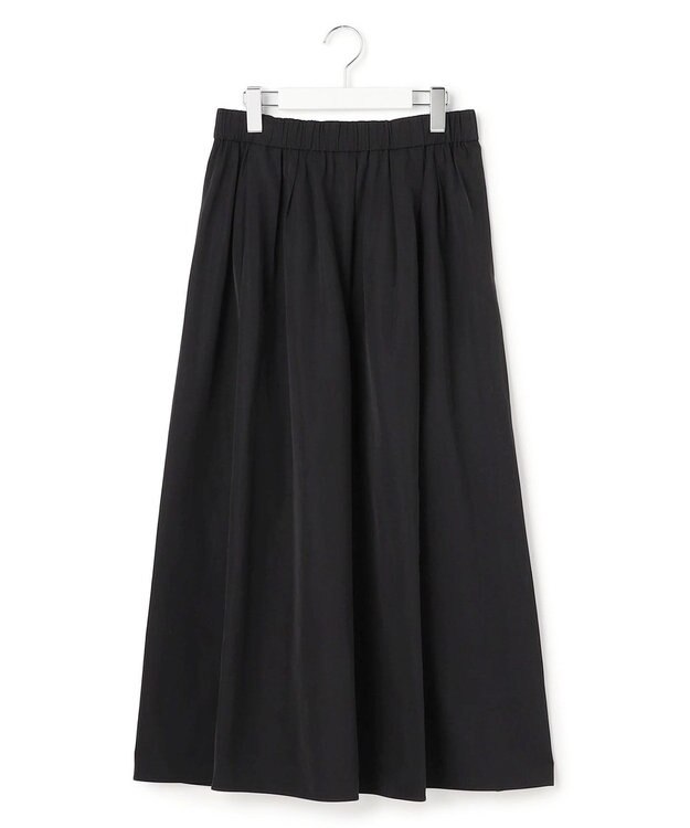 ICB エステルメモリータフタ キャザースカート ブラック