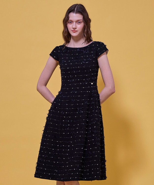 TOCCA FLOWER HIDE AND SEEK ドレス ブラック系