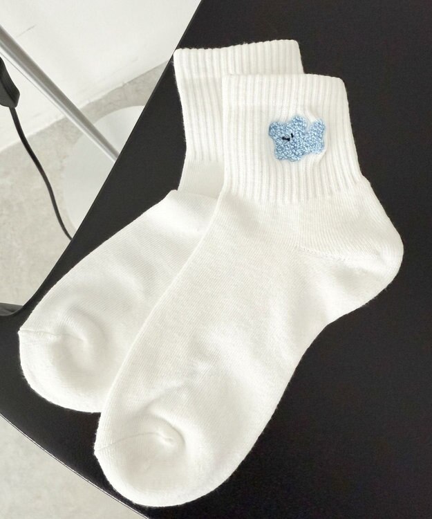 WEGO モコモコアニマルアンクルパイルソックス 柄3