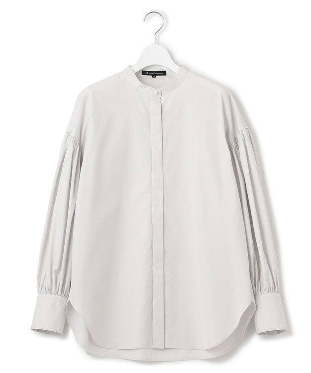 23区 S 【洗える】CANCLINI ボリュームスリーブ シャツ ライトグレー系