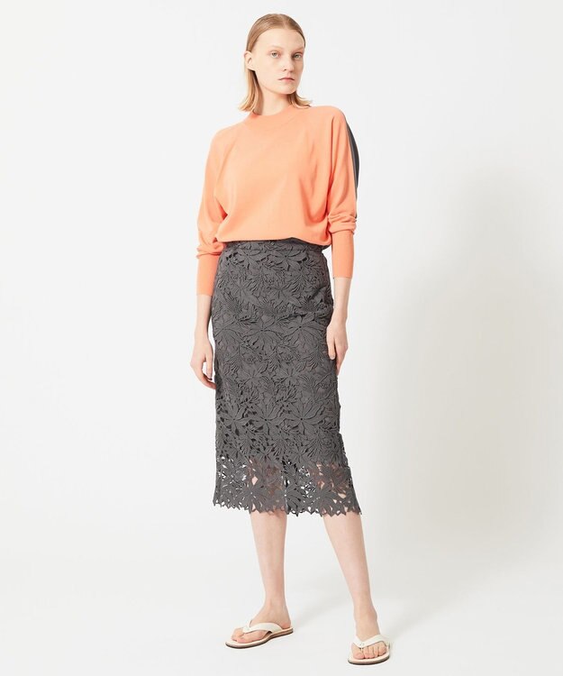 BEIGE， PIERIS / ドルマンスリーブニット Apricot x Slate