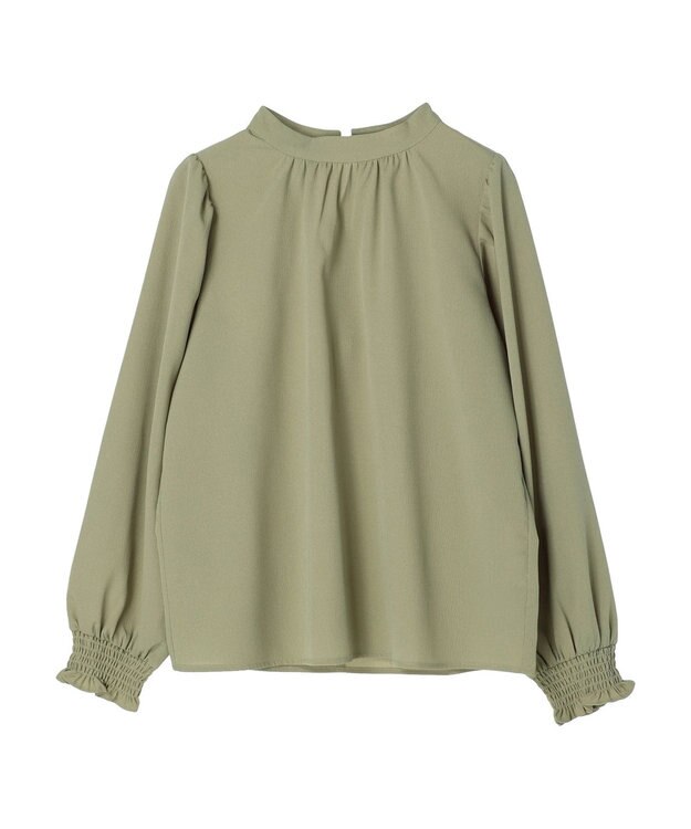Green Parks ・ＥＬＥＮＣＡＲＥ　ＤＵＥ　ハイネックブラウス Light Khaki