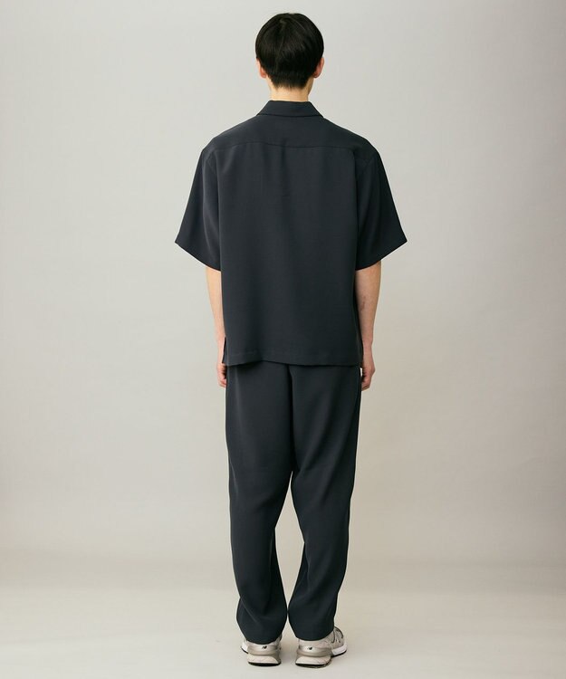 UNFILO MENS ダブルクロス ポロシャツ ブルーグレー