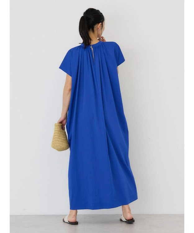 AMERICAN HOLIC 接触冷感丈違いフレンチスリーブワンピース Blue