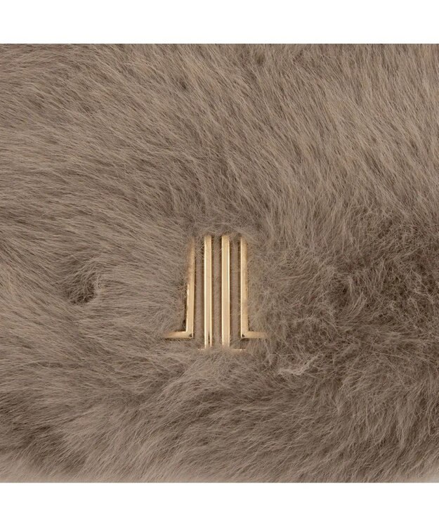 LANVIN en Bleu カレンデ 2WAYハンドバッグ ファーベージュ