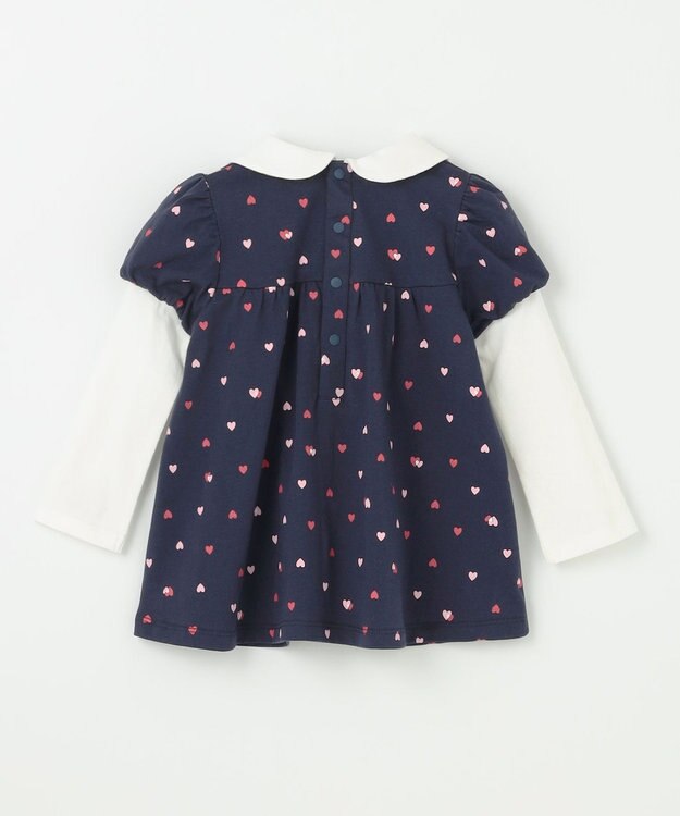 組曲 KIDS 【80-90㎝】LOVE Parent ワンピースセット ネイビー系