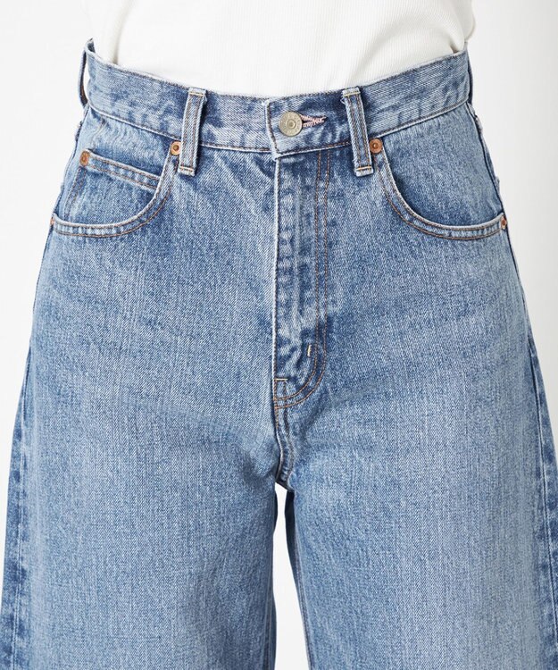 NAVE 【×NAVE】SERGE de bleu × NAVE カーブワイドデニム スカイブルー系