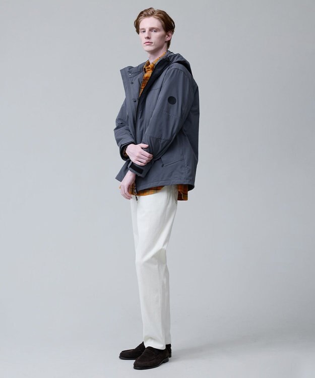 J.PRESS MEN 3シーズン着られる贅沢【3WAY SYSTEM / 撥水 / ストレッチ】マウンテンパーカー / ダウンライナーデタッチャブル グレー系