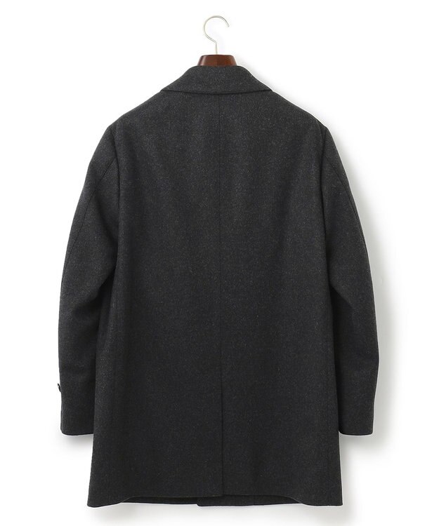 J.PRESS MEN ウールカシミヤビーバーステンカラーコート グレー系