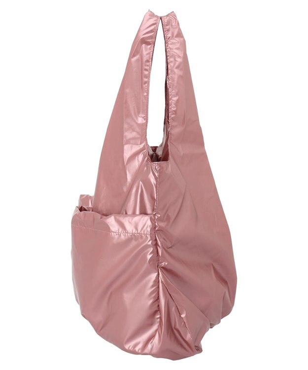 Green Parks ａｎｄｍｉｋｋａ　ドロストバルーンメタリックトート Pink