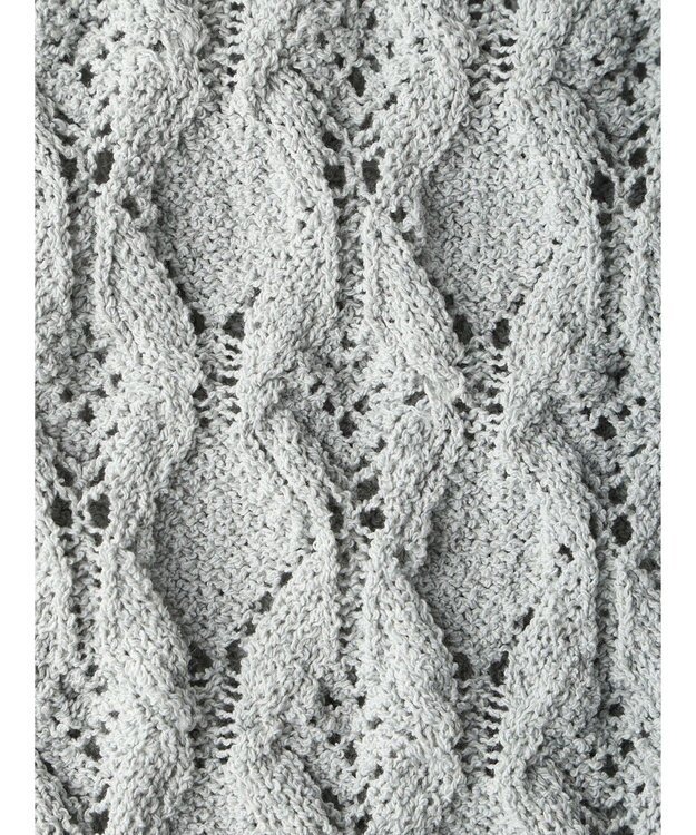 earth music&ecology クロッシェラインニットベスト Mint