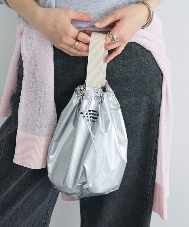 CRAFT STANDARD BOUTIQUE パレットドローストリングバッグ Silver