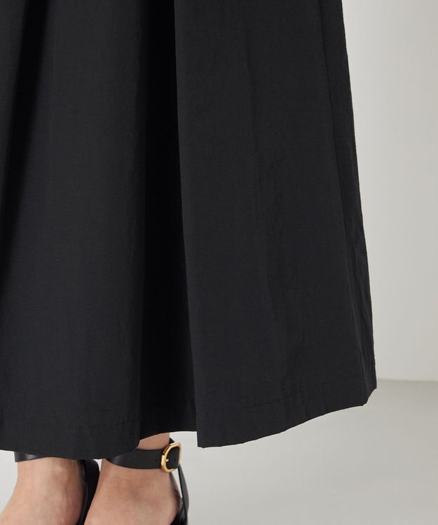 NAVE 【Nave・洗える】ドライタッサー スカート ブラック系