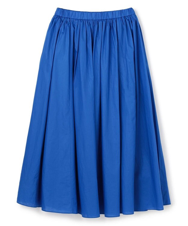 UNFILO コットンローン ボリュームスカート ブルー