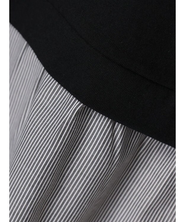 Green Parks 脇リボンドッキングプルオーバー Black