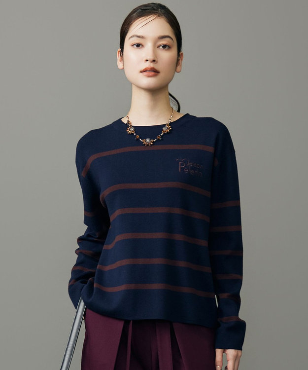 iCB ハイネック ニットワンピース　カシミヤブレンド　ボルドー iCB ハイネック ニットワンピース カシミヤブレンド ボルドー