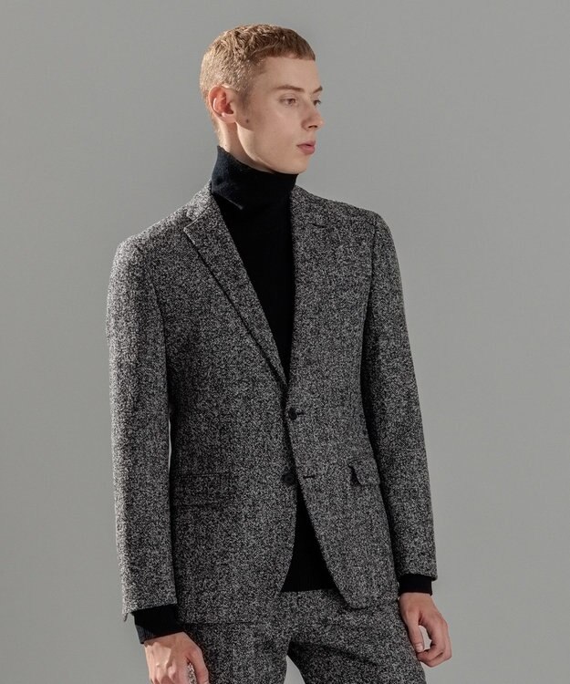 JOSEPH HOMME ライトツイディーブークレ　ジャケット ライトグレー系