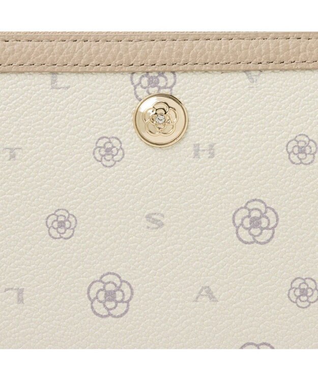 CLATHAS ミカ ラウンド長財布 ベージュ