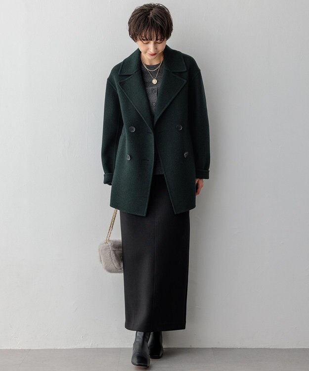 23区 【洗える】レイヤードビスチェ ニット グレー系