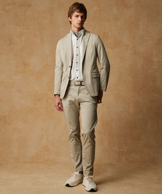 JOSEPH ABBOUD 【オーガニックコットン使用】ジオメトリックパターンシャツ ホワイト系5