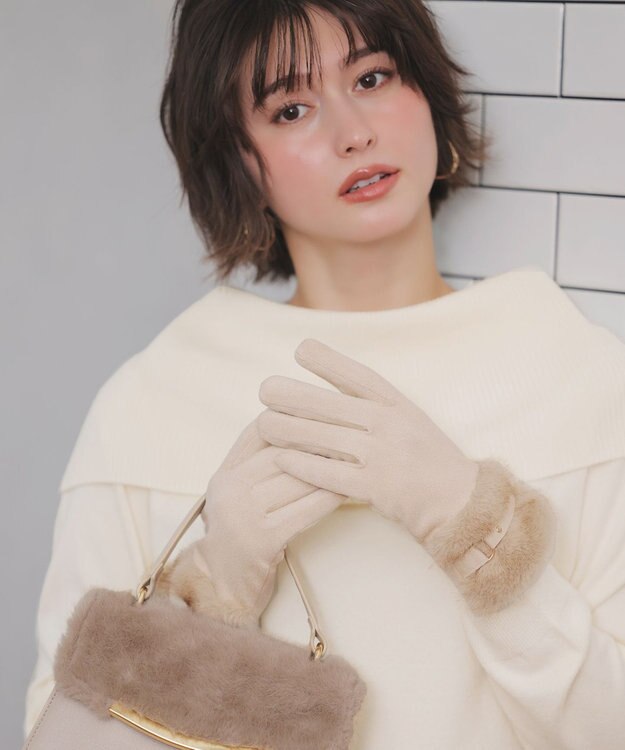 ANY SIS バックルベルト グローブ アイボリー