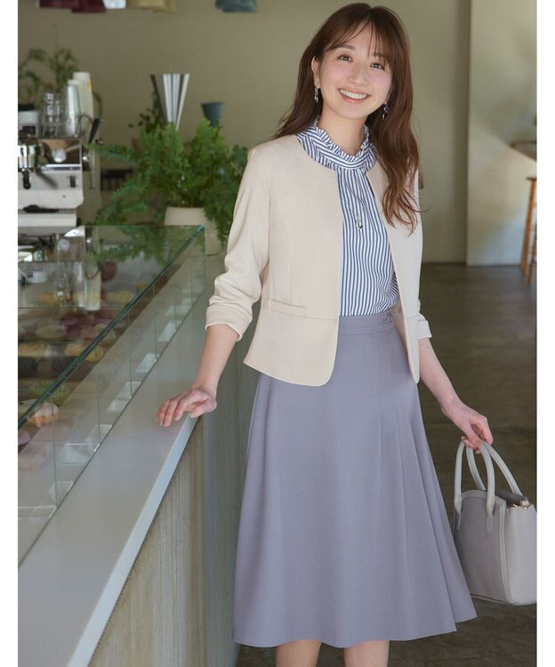 ANY SIS 【美人百花7月号掲載】レディノーブルスクエアブガッティ バッグ グレージュ