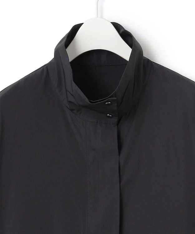 ICB 【洗える】 エステルメモリータフタ ブルゾン ブラック系