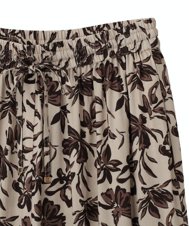 YECCA VECCA アートプリントスリットワイドパンツ Multi