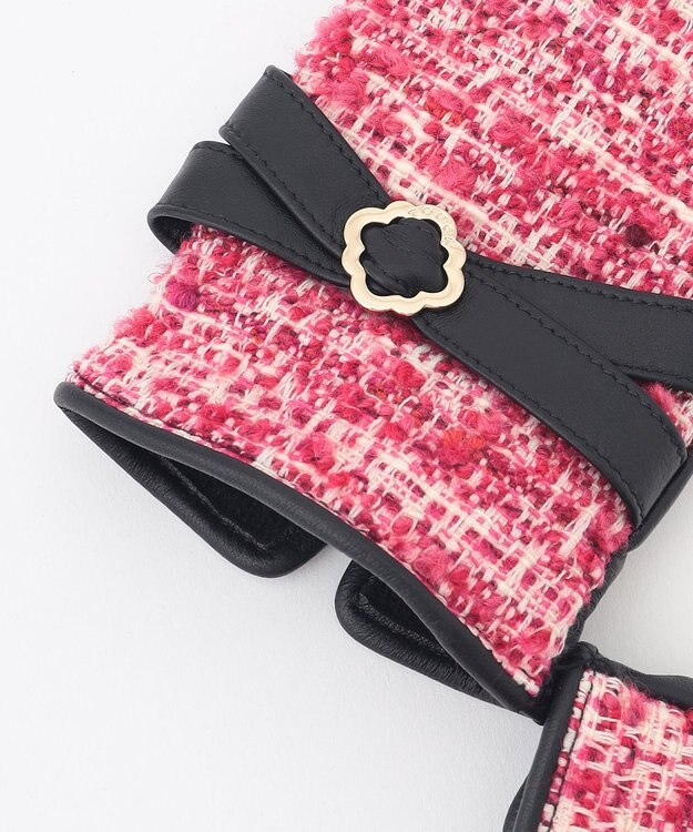 TOCCA TWEED GLOVE 手袋 レッド系