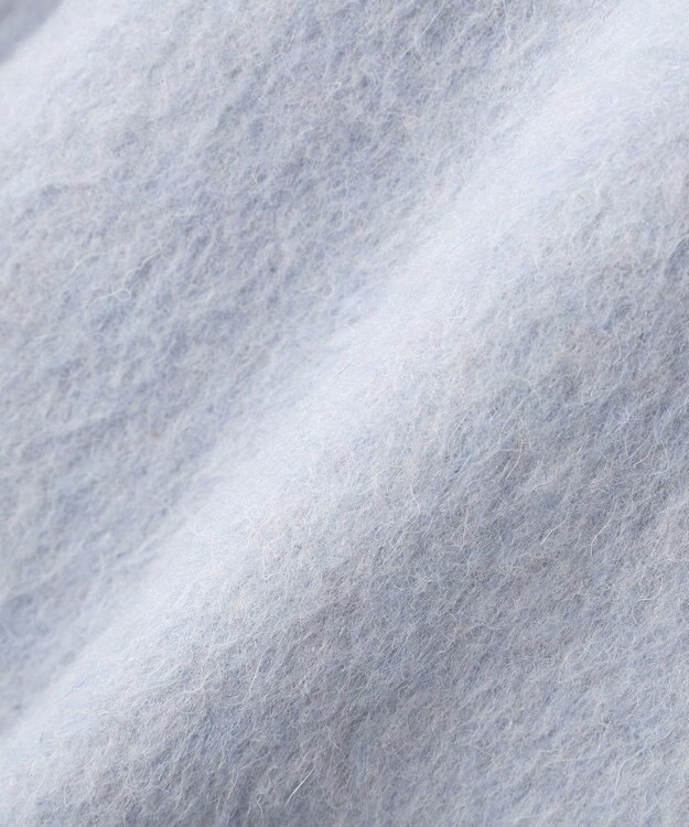 YECCA VECCA ウール混ミドル丈スタンドカラーコート Sax