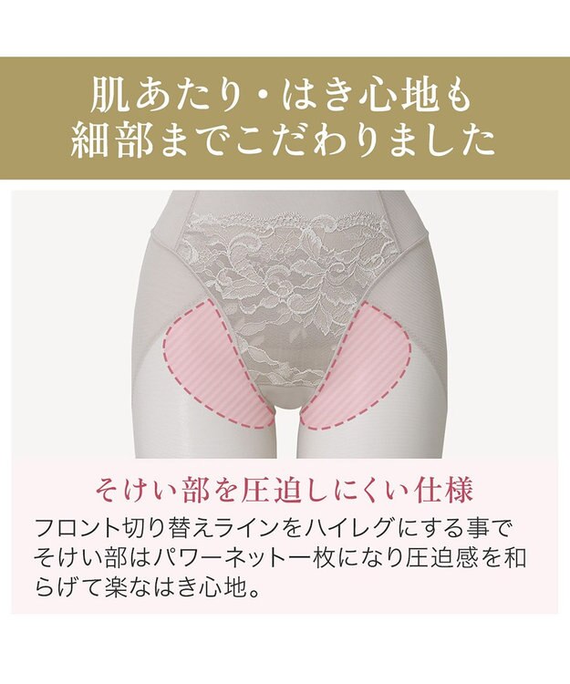 BRADELIS New York 【BRADELIS NewYork peace】　華やかレーシーガードル24 シアーグレージュ