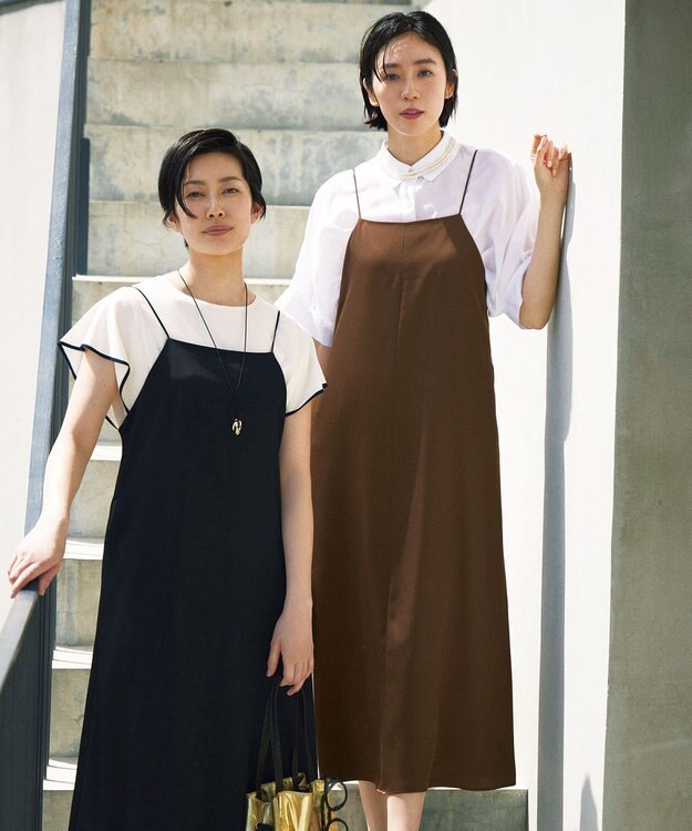 自由区 【カタログ掲載・接触冷感・UVカット・洗える】クレープストレッチフレアスリーブ ニット オフホワイト