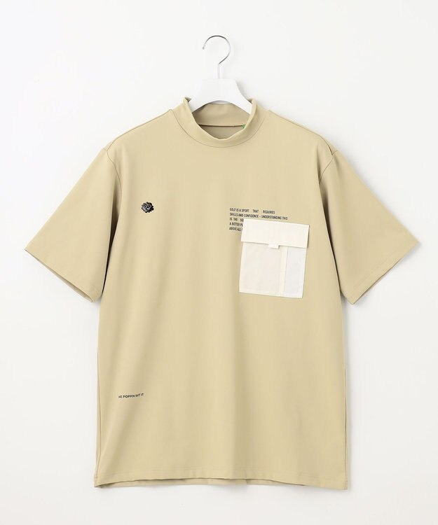 PW CIRCULUS 【UVカット / 吸水速乾 / 伸縮性抜群】【MEN】ポケットモック T ベージュ系